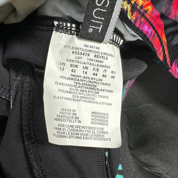 Miraclesuit NWT Tropicat Revele One Piece Swimsuit Multicolor Size 12 Underwire - Picture 8 of 10